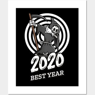 2020 best year - dabbing grim reaper Posters and Art